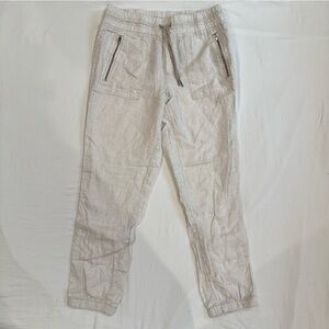 Excellent condition Athleta Cabo Linen Jogger Pants - Women's 8 - White Cream